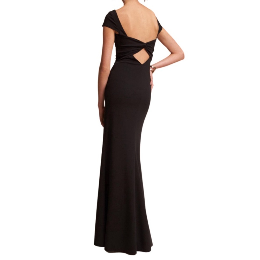 Katie May Madison Black Twist Back Gown - Sz 4